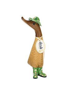 DCUK Duckings – Floral Hats and Welly Boots Green